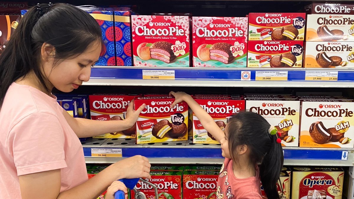 오리온 베트남 매장 진열 이미지. 사진제공 ｜오리온