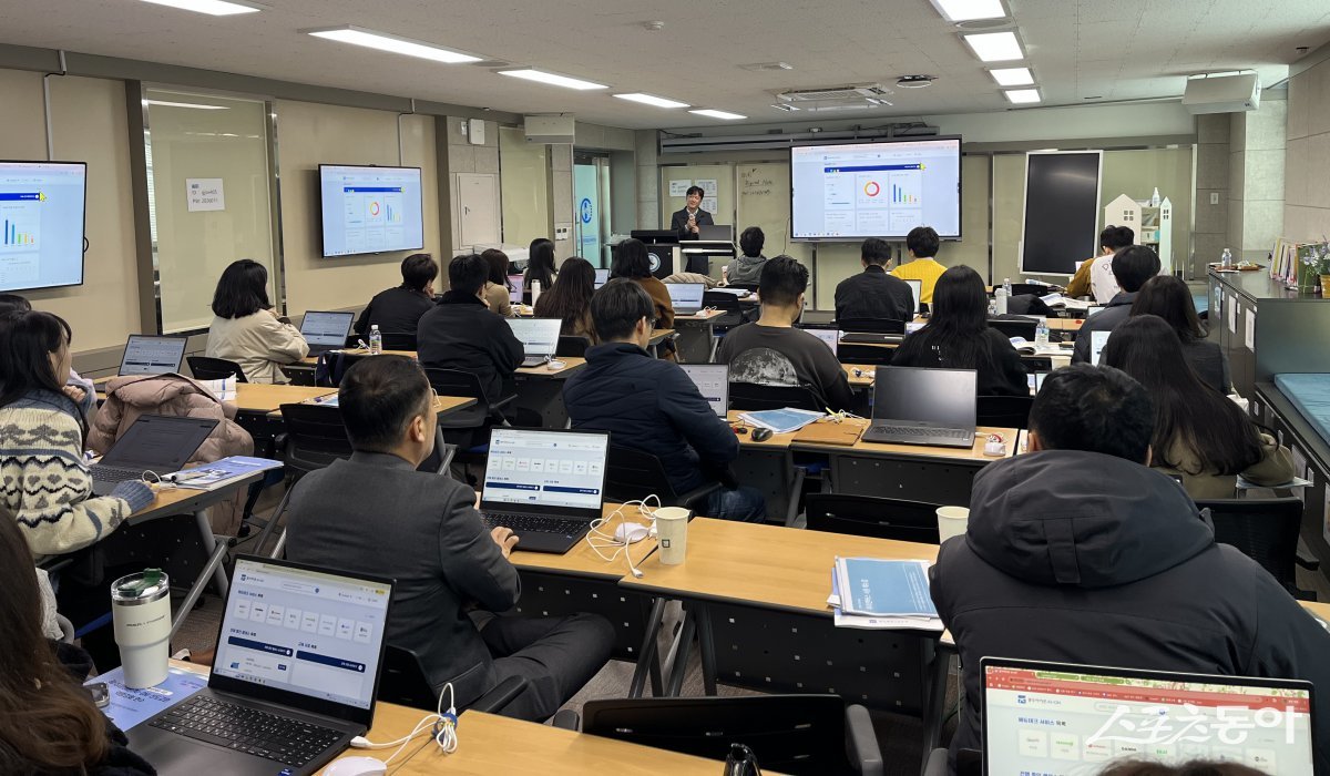 광주교육연구정보원 SW교육지원센터에서 열린 광주아이온 역량 강화 연수. 사진제공=광주시교육청