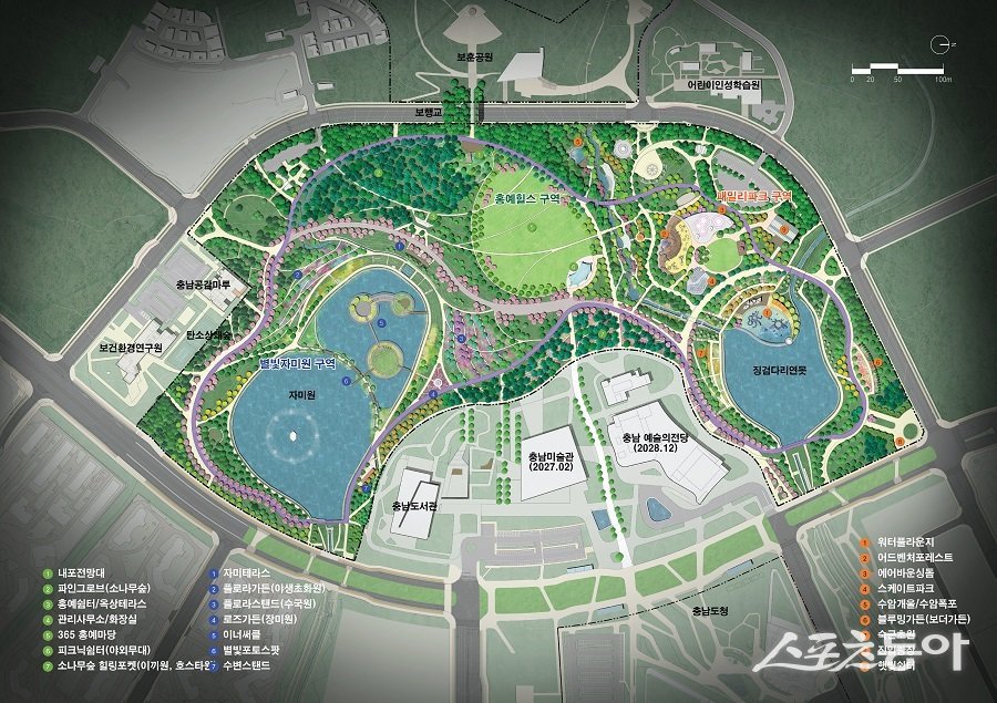 충남도 홍예공원 명품화 사업. 사진제공｜충남도청