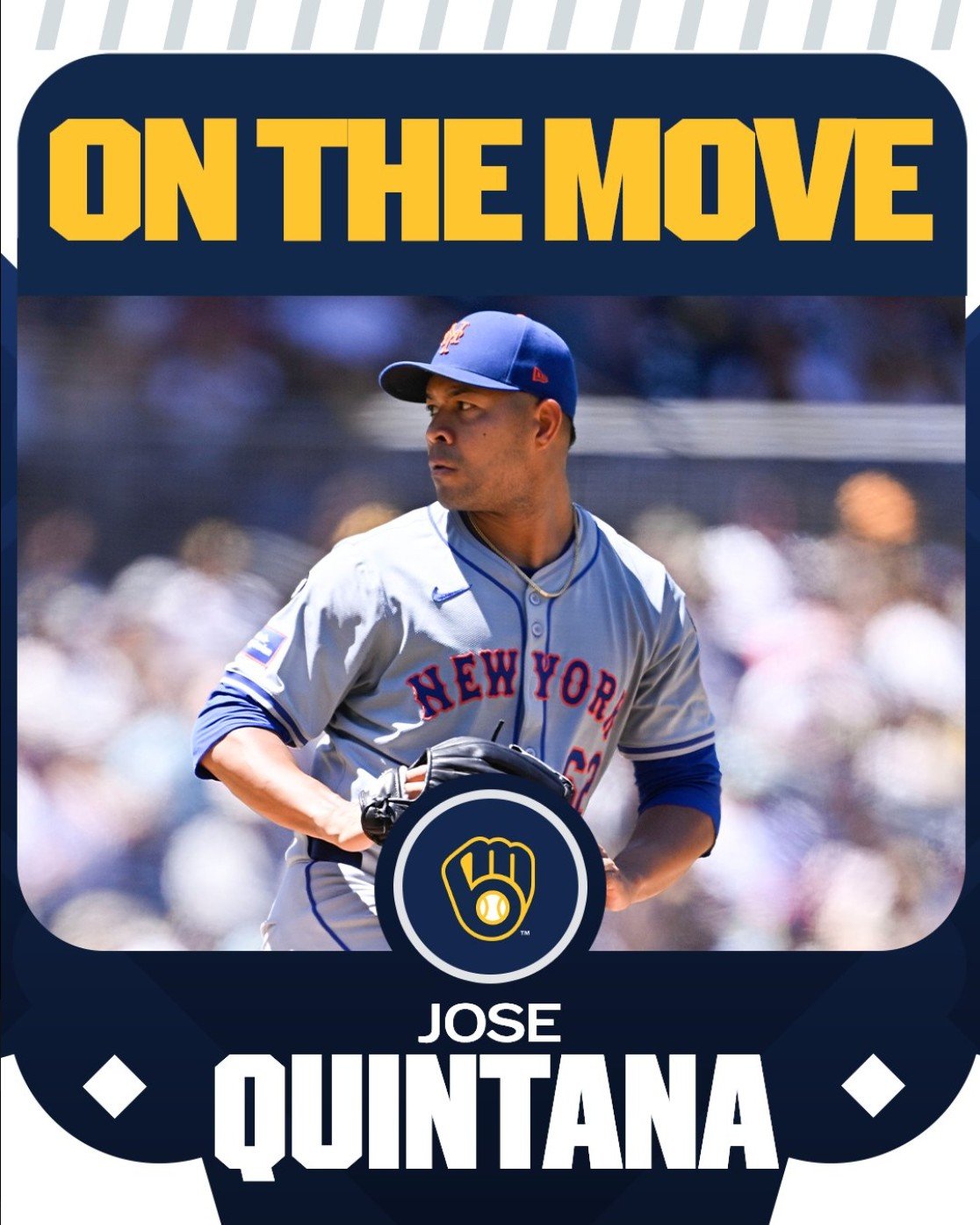 호세 퀸타나. 사진=메이저리그 공식 SNS