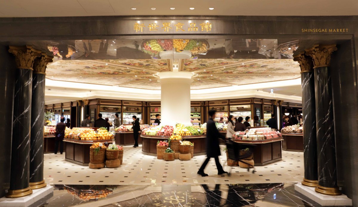 신세계백화점 강남점 지하1층에 선보인 ‘신세계 마켓’ 전경. 사진제공|신세계백화점