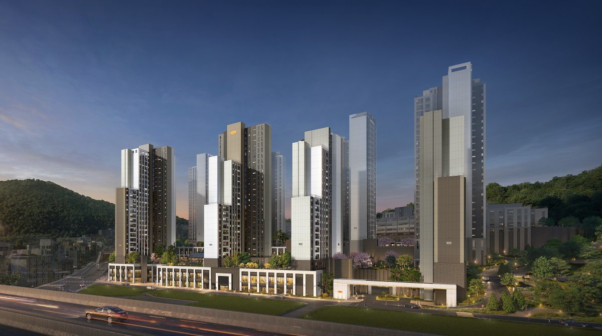 연희2구역 공공재개발사업을 통해 조성되는 ‘e편한세상 연희’ 투시도. 사진제공 | DL이앤씨