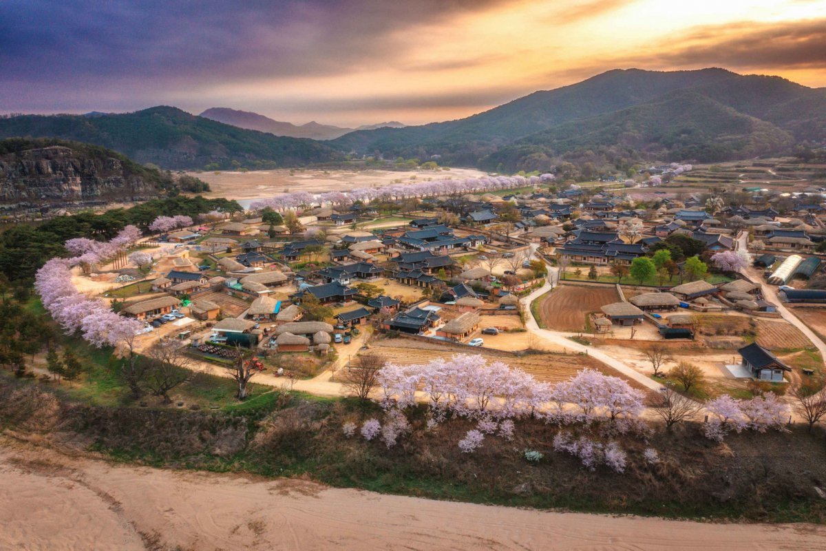 관광공사와 일본여행업협회가 공동 선정한 ‘한국 절경 30선’의 안동 하회마을 사진제공|한국관광공사