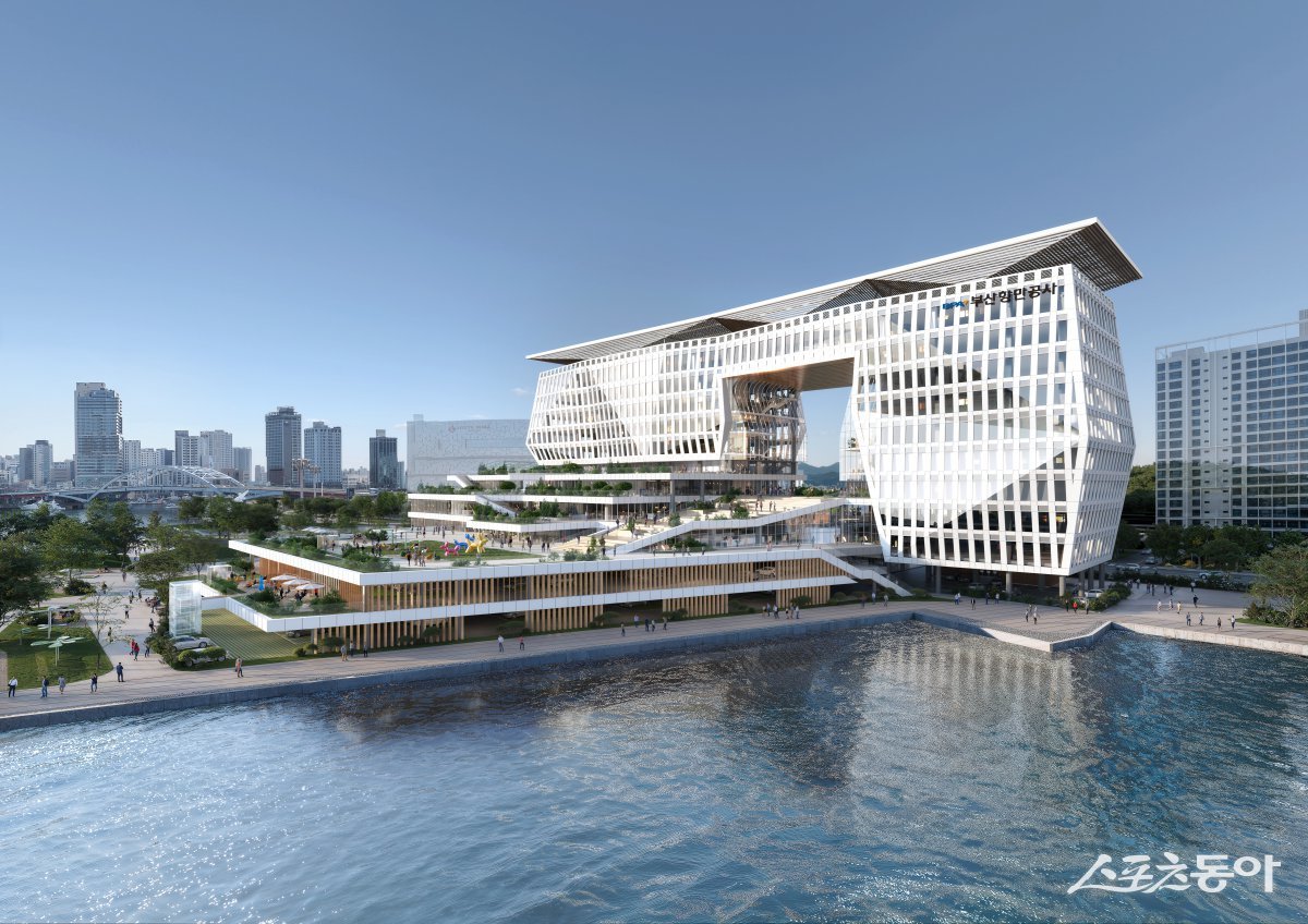 BPA 사옥 증축 공사 설계 공모 당선작. (사진제공=부산항만공사)