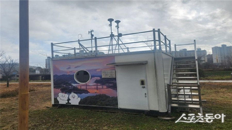 대기환경측정소 모습. 사진제공|충북도청