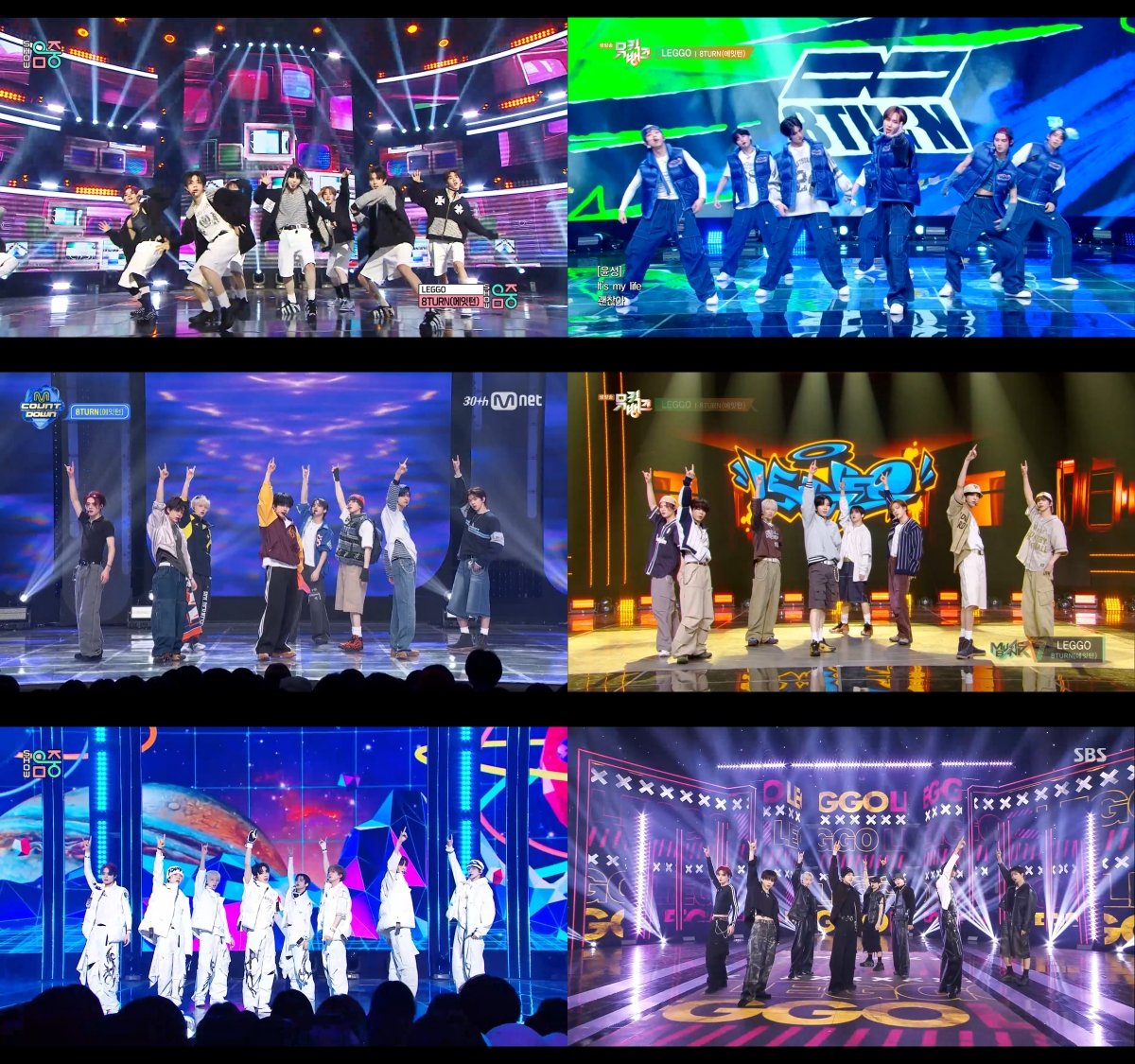 [사진 = Mnet ‘엠카운트다운’, KBS 2TV ‘뮤직뱅크’, MBC ‘쇼! 음악중심’, SBS ‘인기가요’ 방송 화면 캡처]