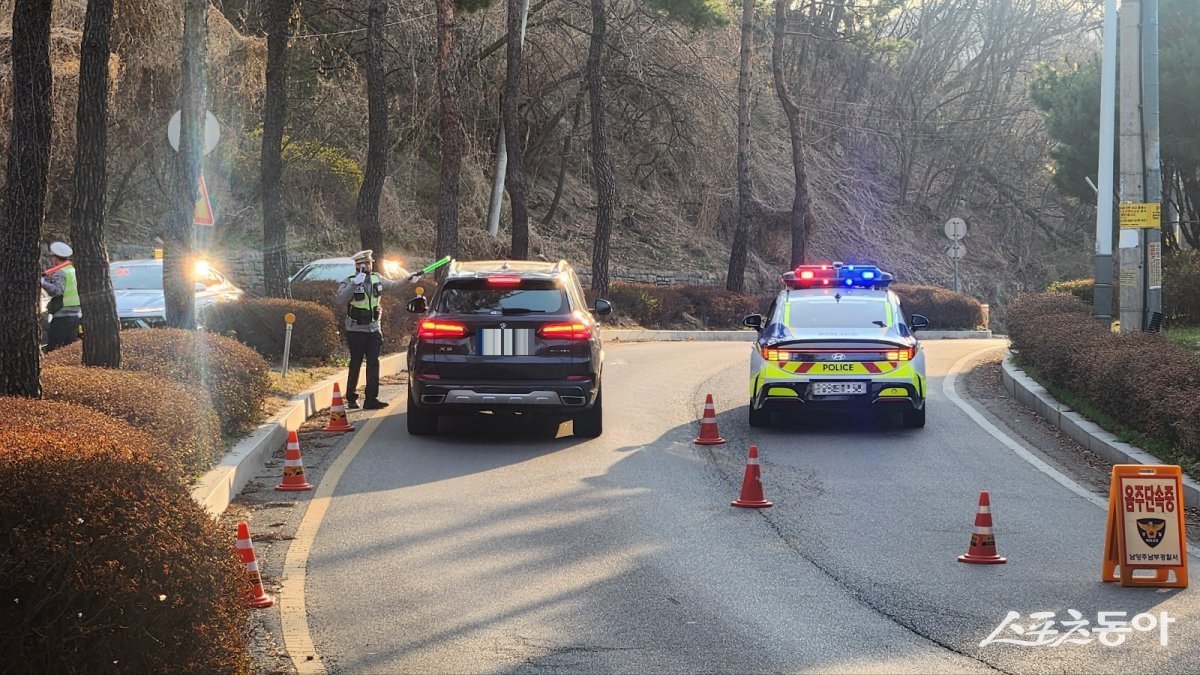 주말 숙취운전 특별단속 모습. 사진제공ㅣ남양주남부경찰서