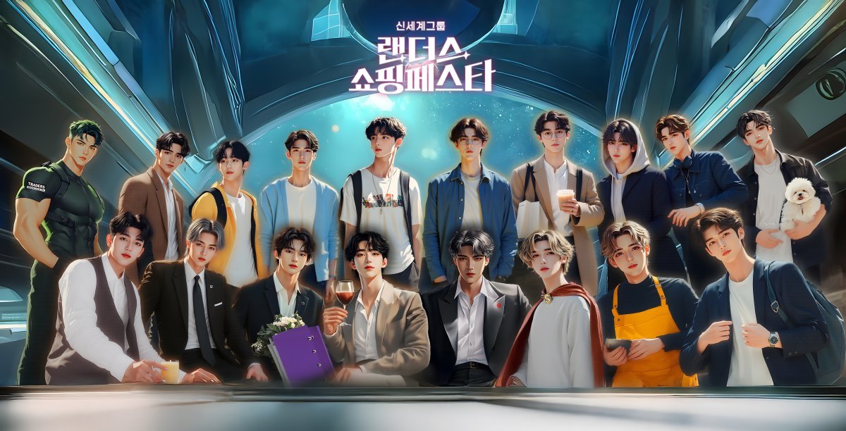 각 계열사를 대표하는 18명의 AI 모델. 사진제공|신세계