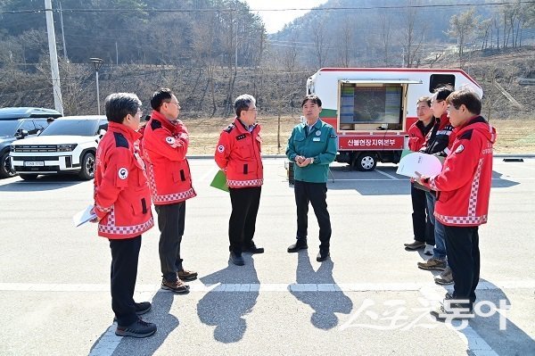 청송군, 산림청장 방문. 사진제공 l 청송군
