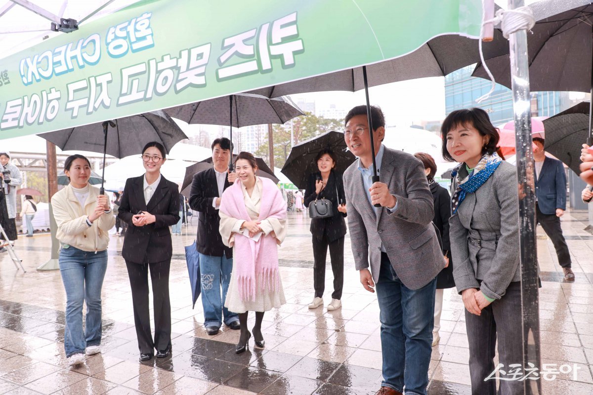 이상일 용인특례시장이 지난 5일 한국부인회 용인시지회 발족식에 참석했다. 사진제공|용인시