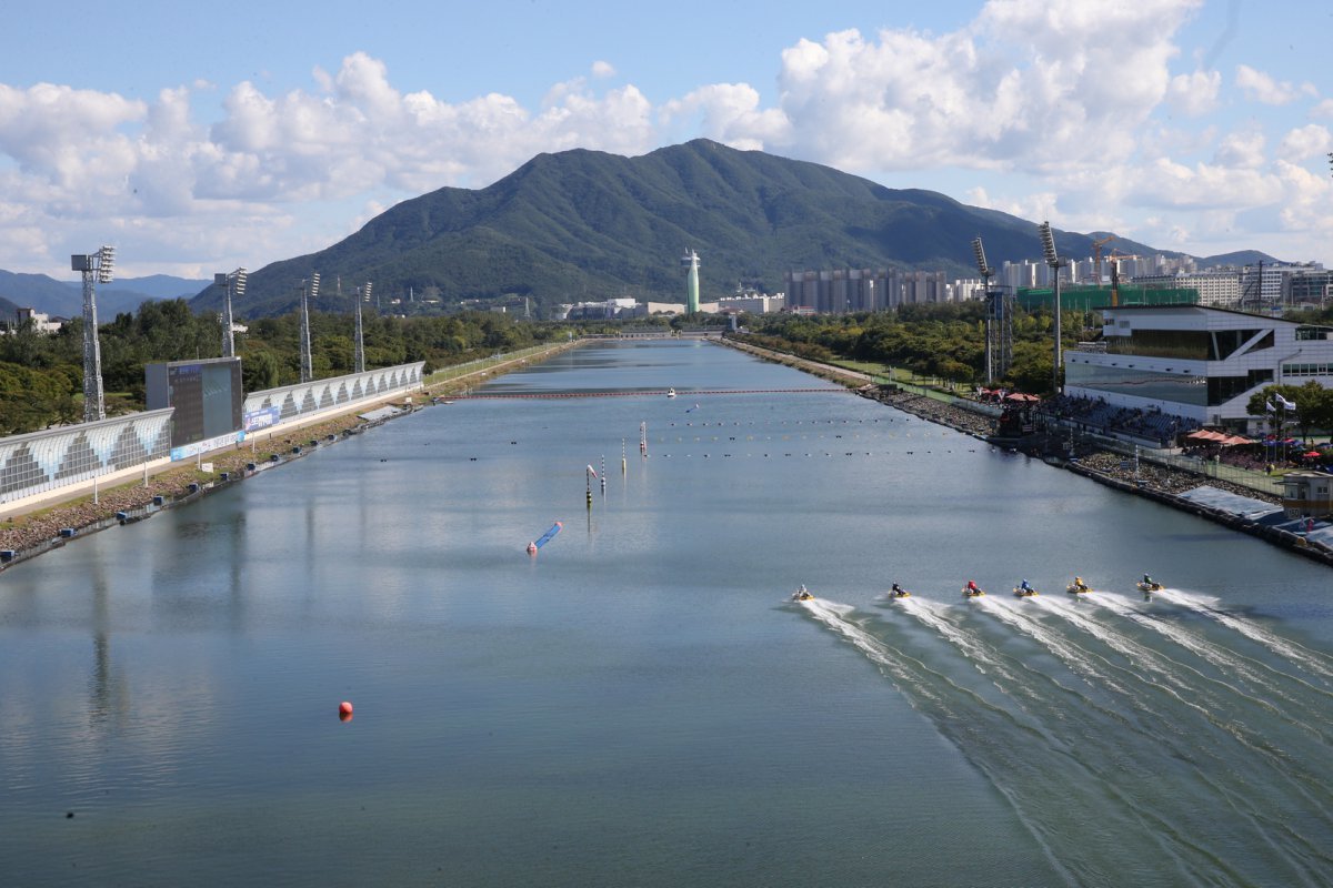 경정 레이스가 열리고 있는 미사경정공원          사진제공｜국민체육진흥공단