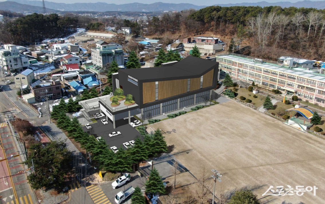 용인특례시 백암초 복합문화센터 예상 조감도. 사진제공｜용인시