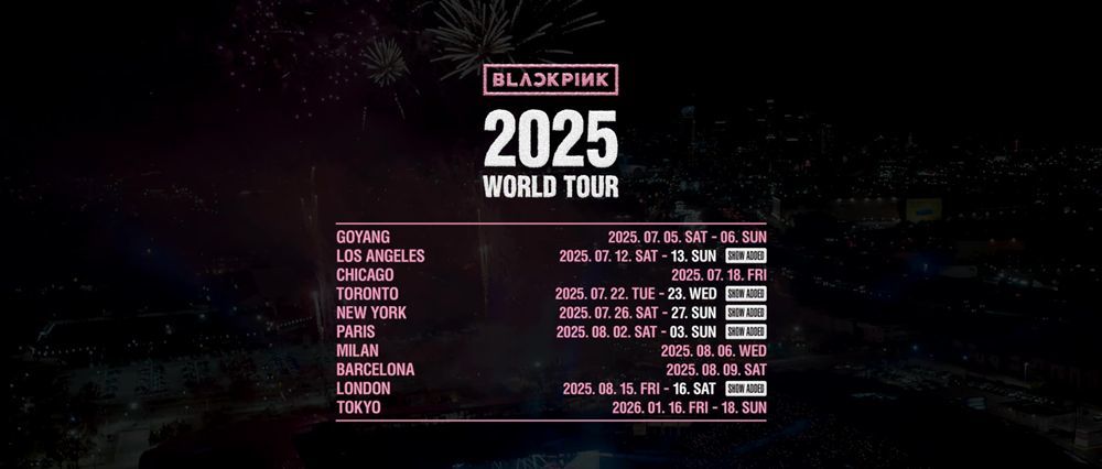 블랙핑크 새 월드투어는 7월 고양종합운동장을 시작으로 내년 1월까지 10개 도시 18회차에 걸쳐 진행된다. 사진제공|YG엔터테인먼트