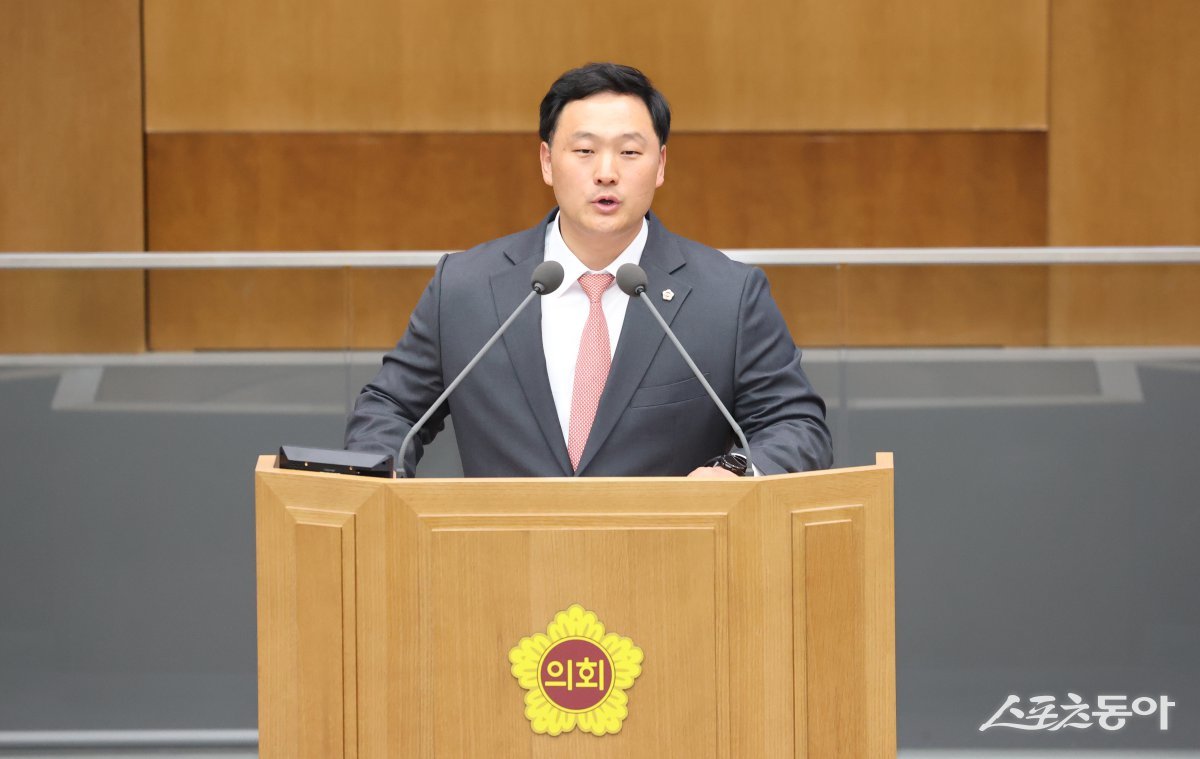 경기도의회 고준호 의원(국민의힘, 파주1)은 9일, 경기도경제과학진흥원(이하 경과원)의 파주시 이전 계획을 강도 높게 비판했다. 사진제공|경기도의회 고준호 의원(국민의힘, 파주1)