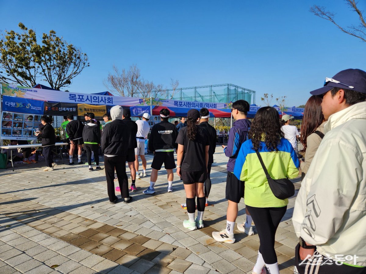 지난 6일 ‘2025 유달산 마라톤대회’ 의료지원 현장. 사진제공=목포시