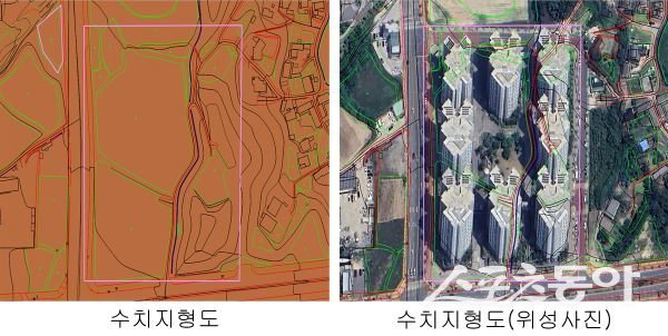 영주시 수치지형도 이미지. 사진제공|영주시
