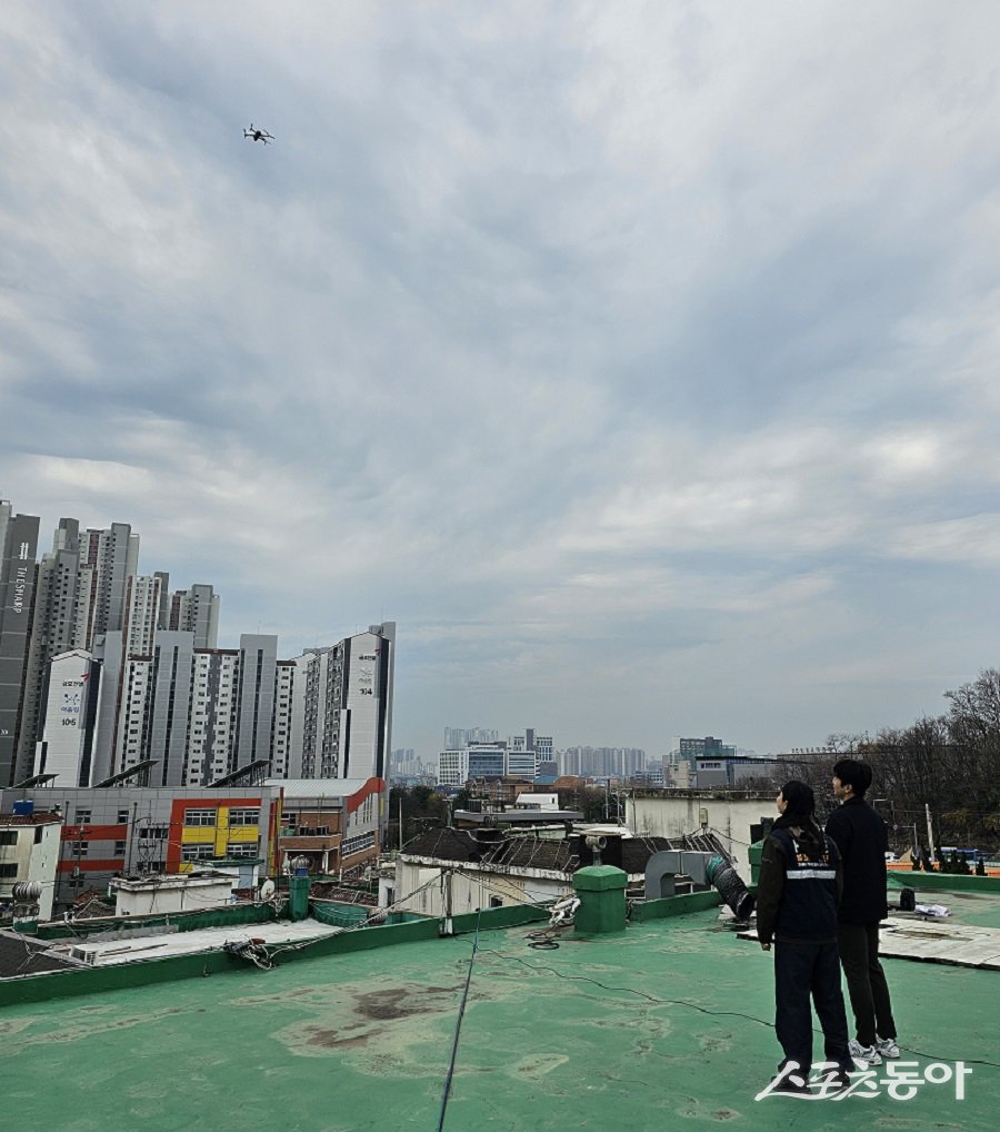 인천 부평구, 드론을 활용한 재개발구역 범죄 및 안전사고 예방활동을 실시했다. 사진제공｜인천 부평구청
