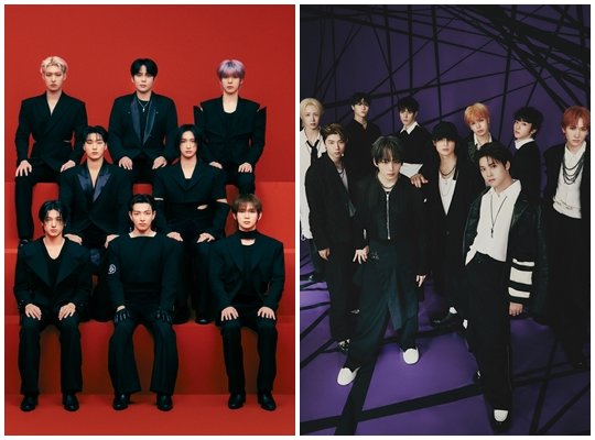 그룹 에이티즈(왼쪽)와 싸이커스가 소속된 기획사 KQ엔터테인먼트가 IPO(기업 공개)를 추진한다. KQ엔터테인먼트는 15일 내년 유가증권시장 상장을 목표로 미래에셋증권과 IPO 주관 계약을 체결했다고 밝혔다. 사진제공|KQ엔터테인먼트