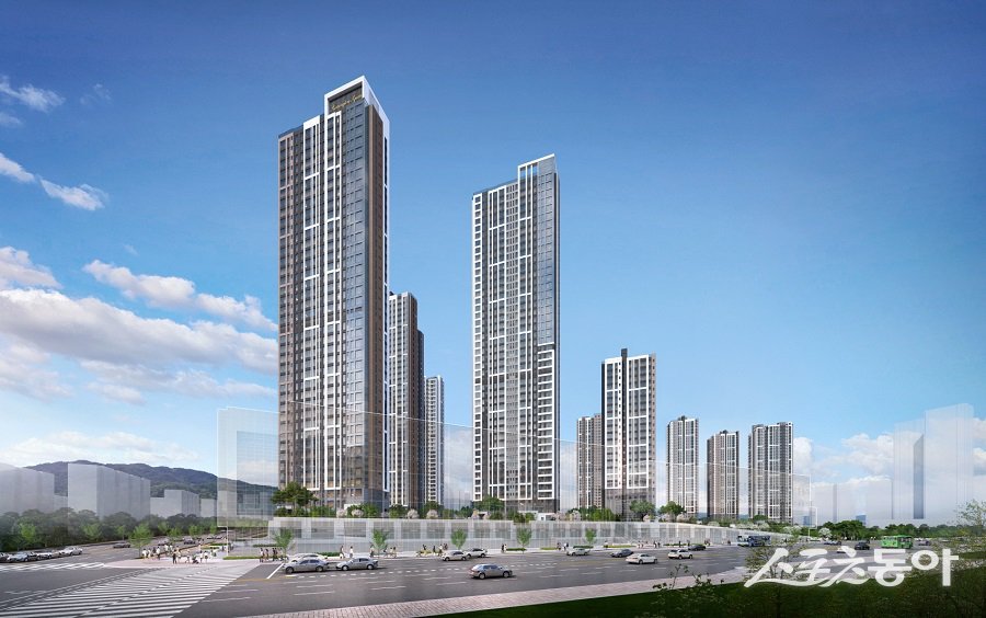 해링턴 스퀘어 산곡역 투시도. 사진제공|효성중공업