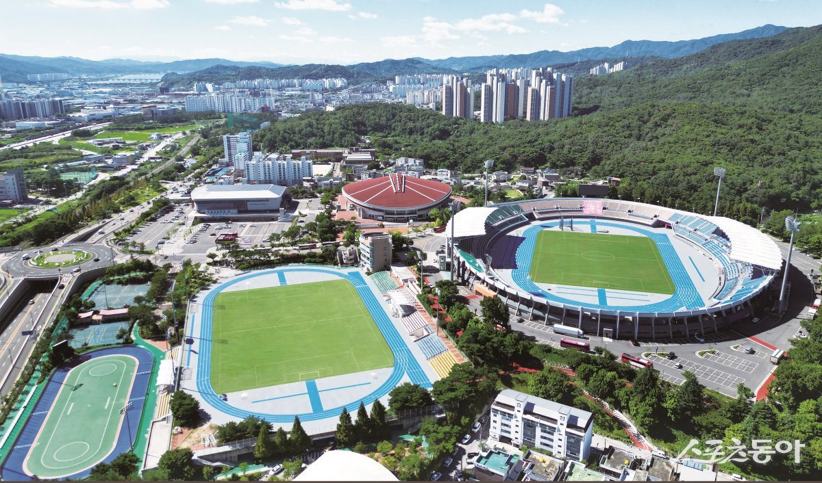 ‘2025 구미아시아육상경기선수권대회 최종선발대회’가 열릴 구미시민운동장 전경. 사진제공ㅣ구미시