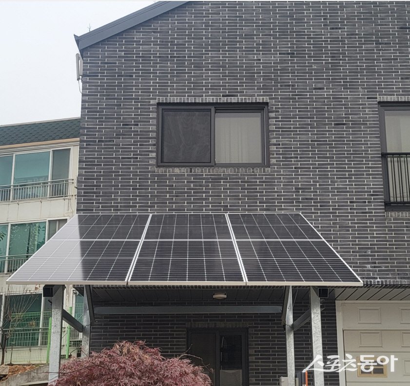 3kW 태양광 설비 단독주택 설치 모습. 사진제공|화성시
