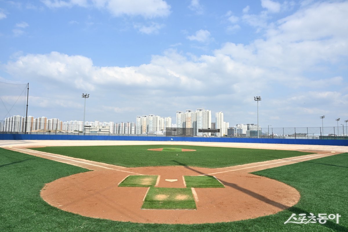 서울대 시흥캠퍼스 내 야구장 전경. 사진제공|시흥시