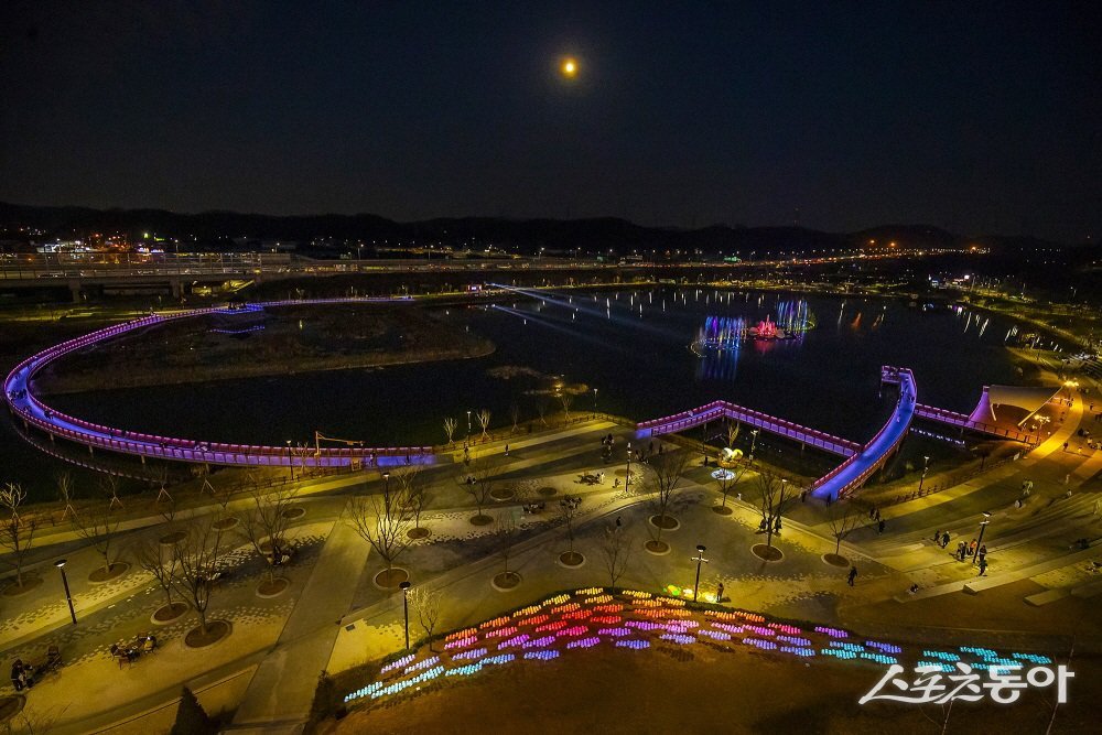 시흥시 야경 맛집 시흥시 은계호수공원 전경. 사진제공|시흥시