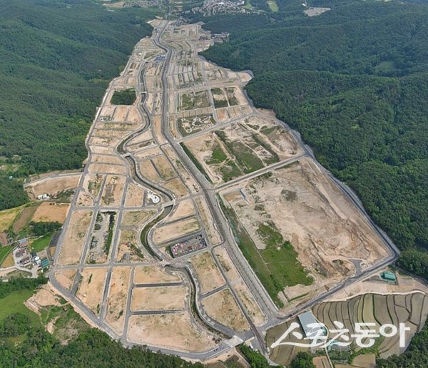 경주 보문천군지구 도시개발사업 개발계획 변경안이 최종 통과됐다. 사진제공 ㅣ 경주시