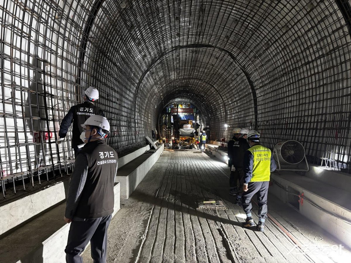 도봉산, 옥정+광역철도+1공구 모습. 사진제공ㅣ경기도북부청