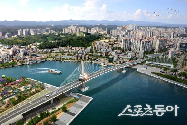 (가칭)동빈대교 조감도. 사진제공|포항시