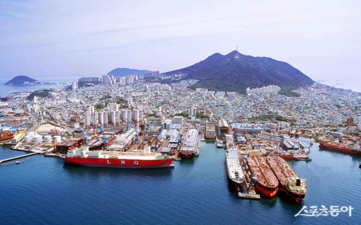 부산 영도조선소 전경. (사진제공=HJ중공업)