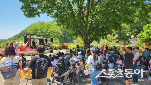 지난해 예천곤충생태원 어린이날 아기자기 축제가 진행되고 있다. 사진제공 ㅣ 예천군