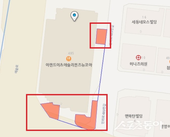 인천광역시 남동구 구월동 1465-1번지 일대. 사진제공|네이버