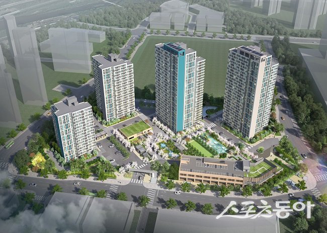 경기주택도시공사(GH)는 경기도 내 11개 지역 16개 단지에서 경기행복주택 예비입주자 총 1,569명을 추가로 모집한다(조감도 다산역A2 경기행복주택). 사진제공|경기주택도시공사