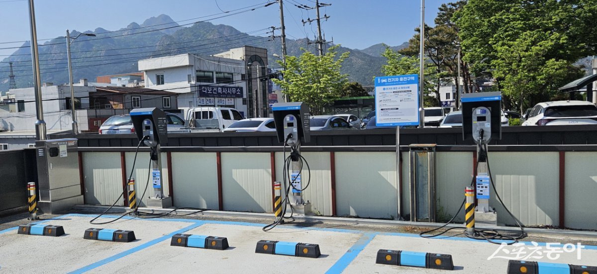 비공용 전기차 완속충전기. 사진제공=영암군