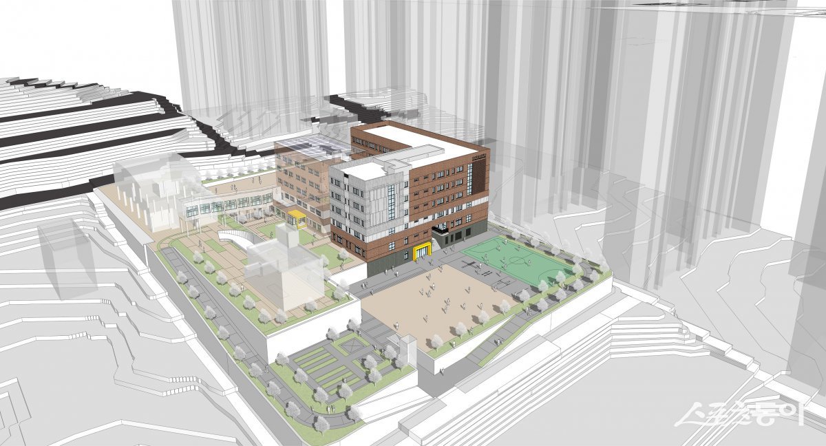 그린스마트스쿨 BTL 사업 성남제일초 조감도. 사진제공｜경기도교육청