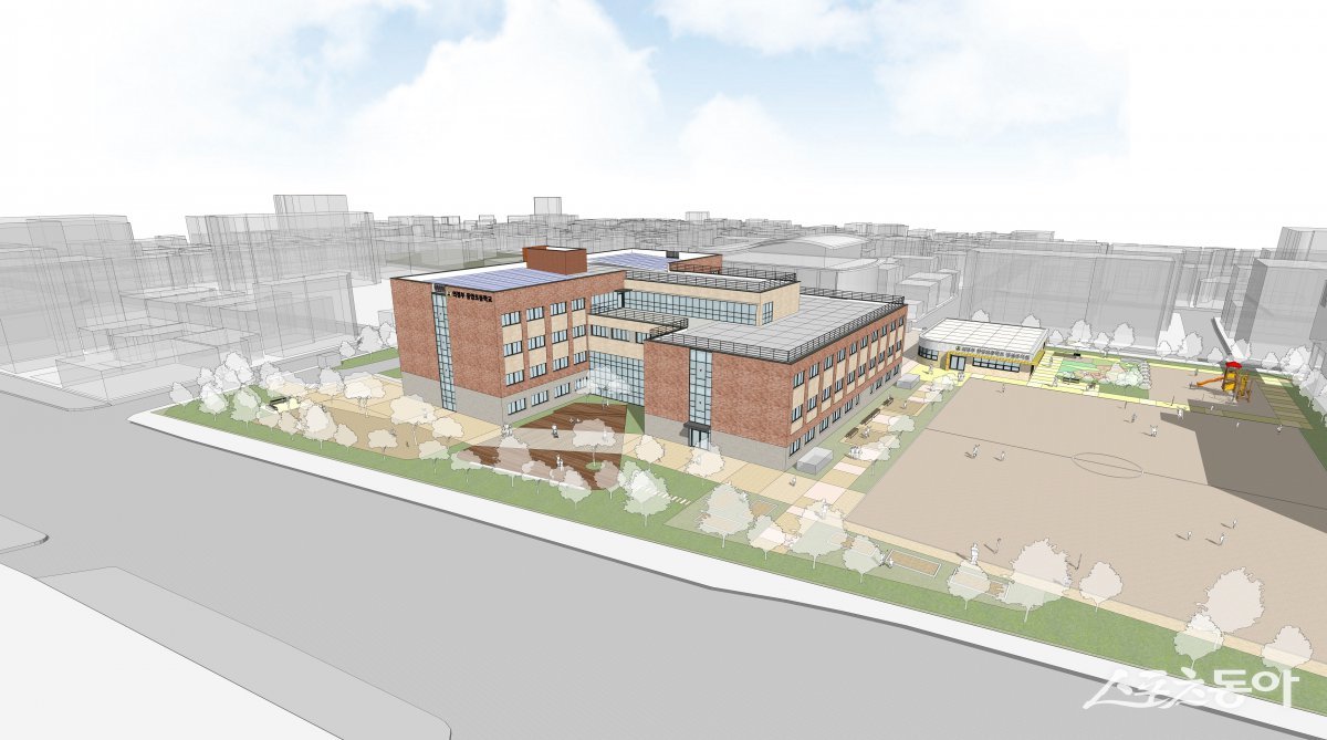 그린스마트스쿨 BTL 사업 의정부중앙초 조감도. 사진제공｜경기도교육청