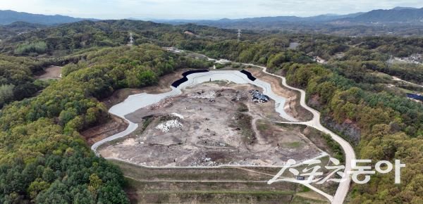 영주시 위생 쓰레기매립장 전경. 사진제공|영주시