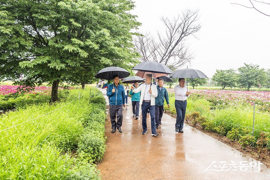 인천 계양구, 사계절 관광명소 ‘계양아라온’ 조성 위해 선진지 견학을 실시했다. 사진제공|인천 계양구청