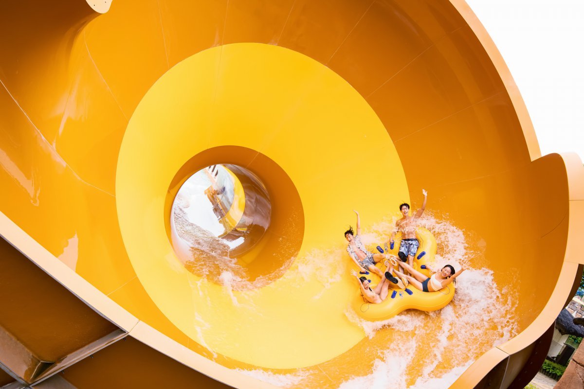 홍천 비발디파크 오션월드의 더블 토네이도            사진제공｜소노인터내셔널