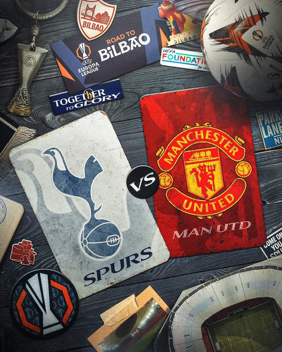 스페인 빌바오 에스타디오 산 마메스에서 22일(한국시간) 열릴 2024~2025시즌 UEL 파이널은 토트넘과 맨유의 ‘잉글랜드 더비’로 펼쳐져 스포트라이트를 받고 있다. 사진출처|토트넘 홋스퍼 페이스북