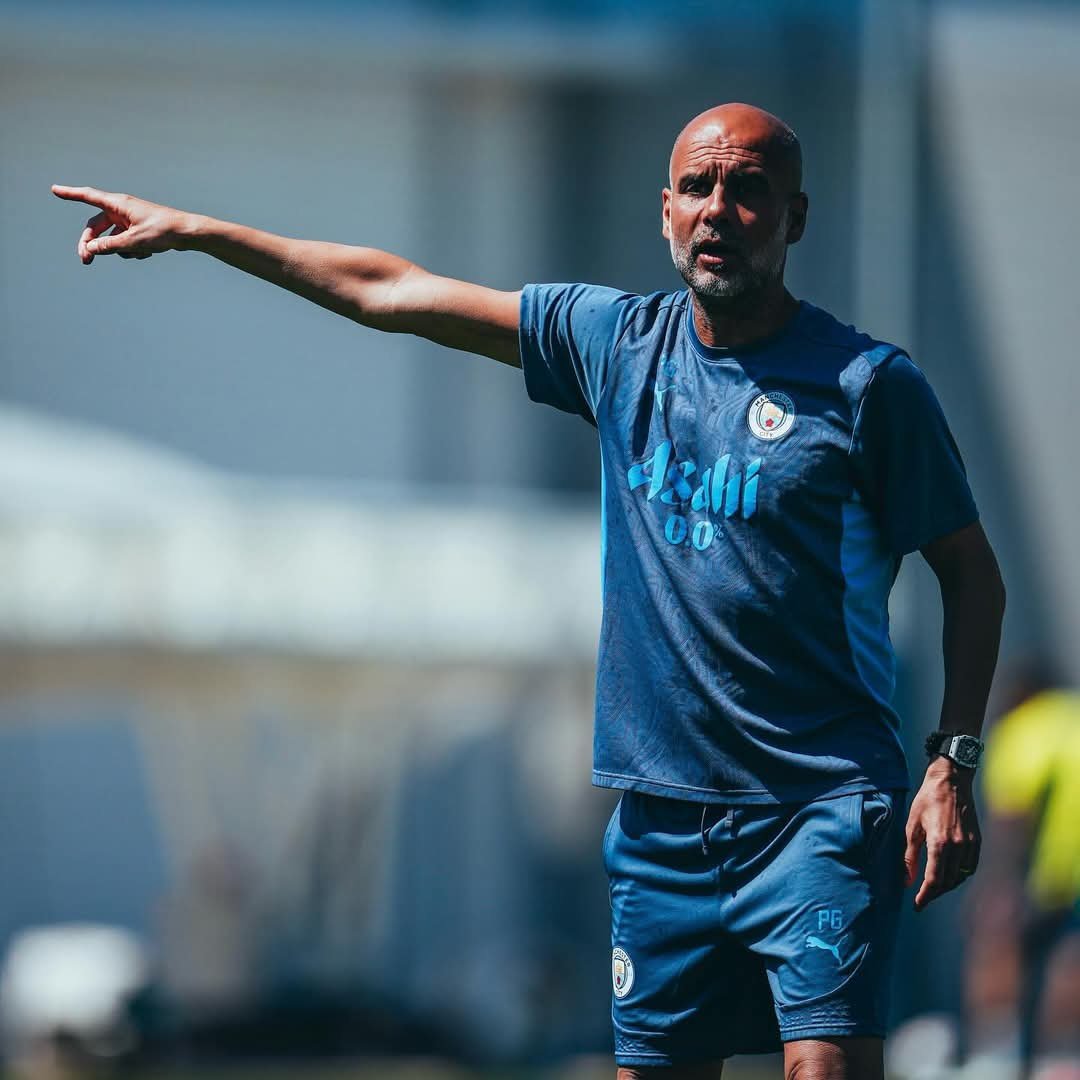 맨시티의 펩 과르디올라 감독은 잭 그릴리쉬의 거취에 대한 물음에 “결정된 바 없다”는 입장만 되풀이하고 있다. 사진출처｜맨체스터 시티 페이스북