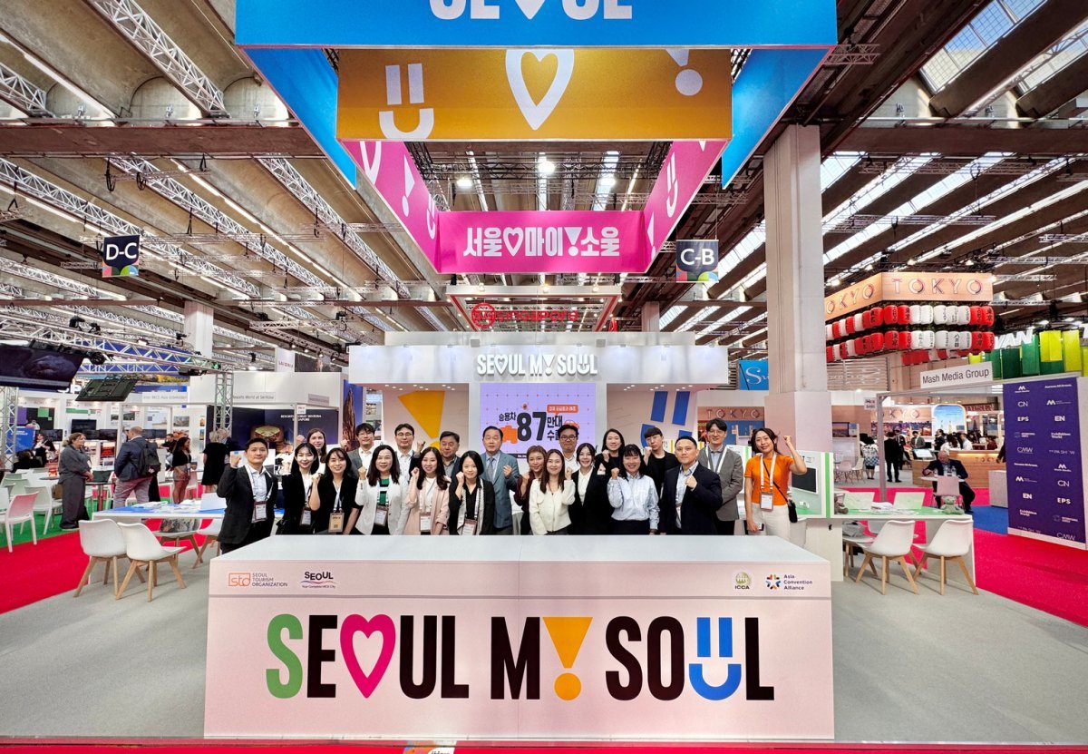 ‘ IMEX 프랑크푸르트’의 서울 홍보관      사진제공｜서울관광재단