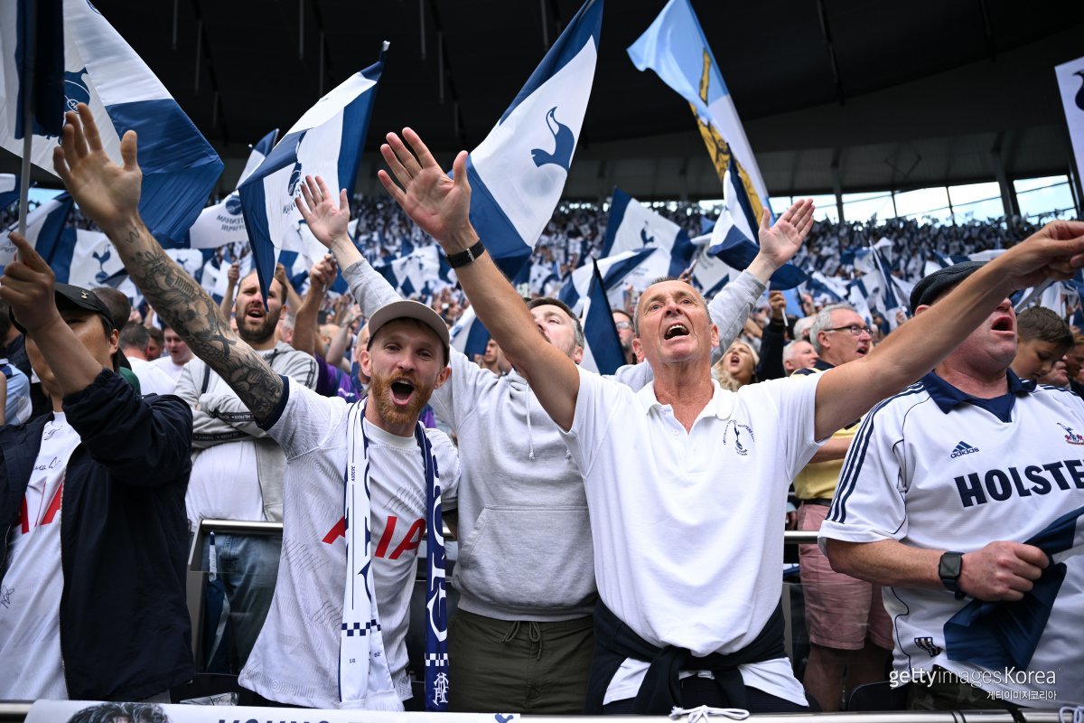 토트넘 홋스퍼 스타디움의 관중. 사진=게티이미지코리아