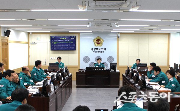 경상북도의회 기획경제위원회 회의가 진행되고 있다. 사진제공 ㅣ 경북도의회