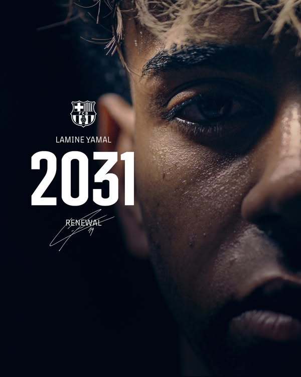 바르셀로나는 28일(한국시간) 구단 홈페이지를 통해 “야말이 재계약을 체결했다. 그는 2031년 6월까지 바르셀로나에서 뛰게 된다”고 발표했다. 사진출처|FC바르셀로나 페이스북