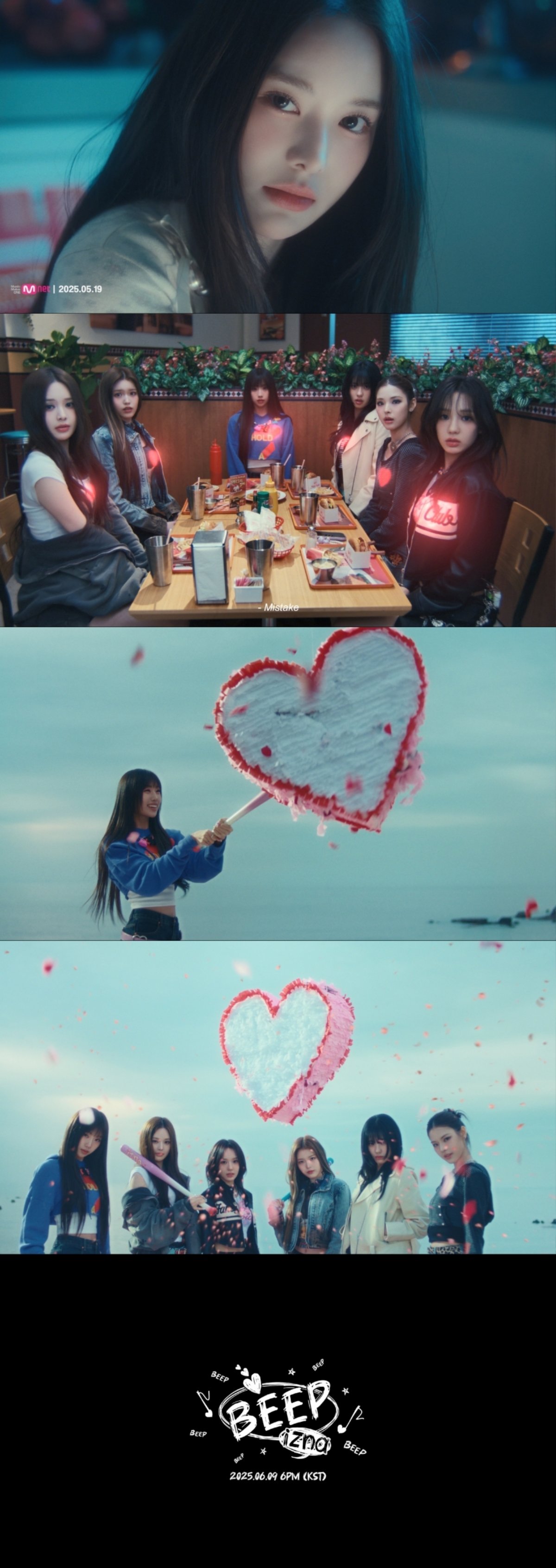 [사진 = izna ‘BEEP’ 뮤직비디오 티저 영상 캡처]