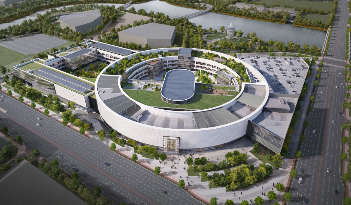 2027년 상반기 오픈을 목표로, 부산 강서구 대저동 에코델타시티에 조성하는 ‘더현대 부산’ 조감도. 사진제공｜현대백화점