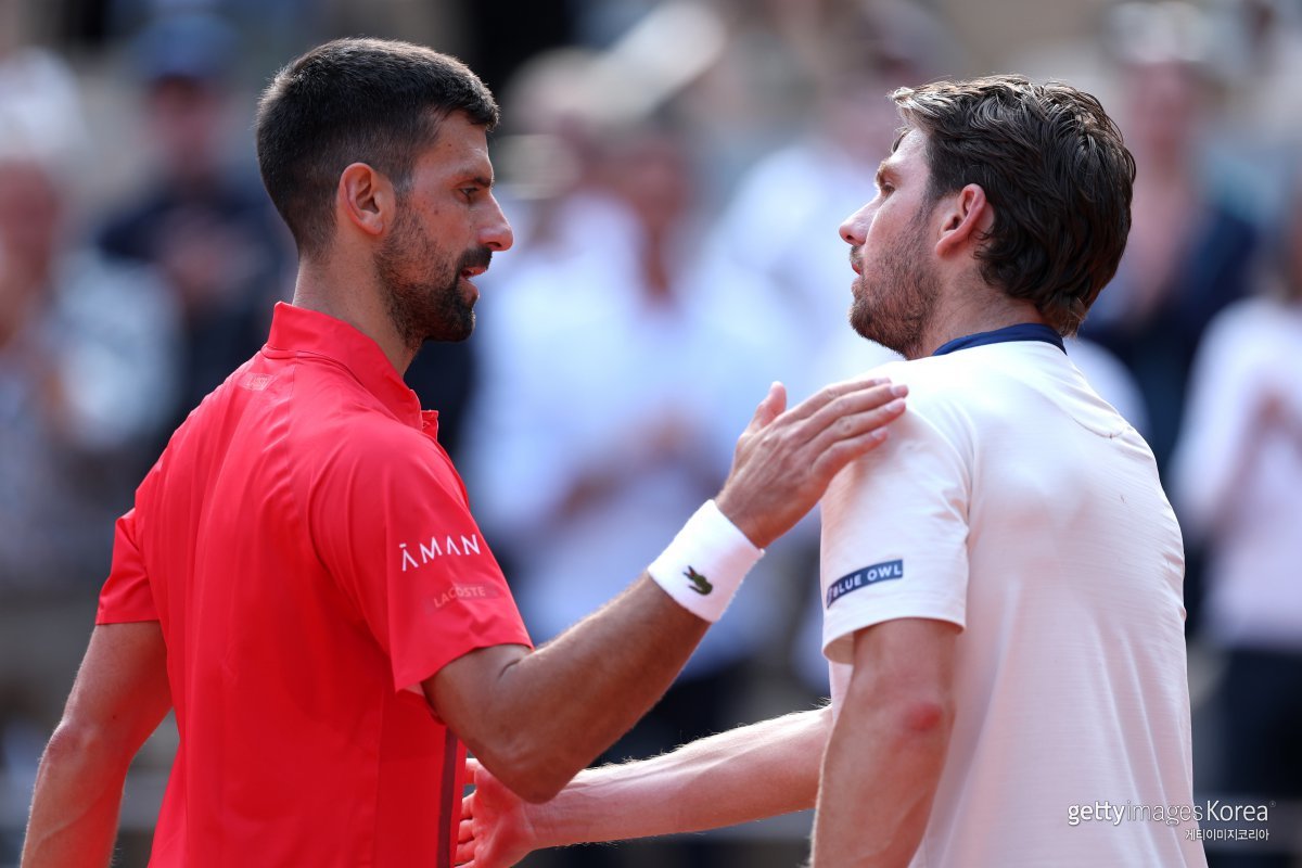 노박 조코비치-캐머런 노리. 사진=게티이미지코리아