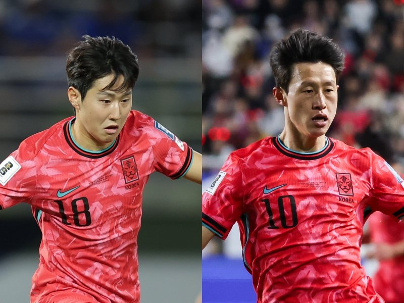 주장 손흥민과 황희찬이 부상 여파로 아쉬운 시즌을 마무리한 상황에서 큰 부상 없이 꾸준히 실전을 소화해온 이강인(왼쪽)과 이재성은 이라크, 쿠웨이트와 2026북중미월드컵 아시아 최종예선 마지막 2경기에서 많은 역할을 해야 한다. 사진제공｜대한축구협회